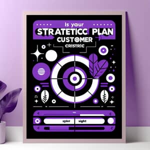 Is Your Strategic Plan Customer-Centric? | Purple & White Poster Design