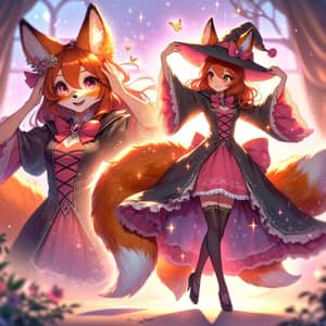 Magical Fox Transforming into Beautiful Girl