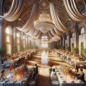 Luxurious Wedding Hall 2024 | Elegant Decor & Diverse Guests