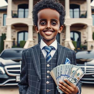 Young Self-Made Millionaire at Luxurious Mansion | Wealth & Success