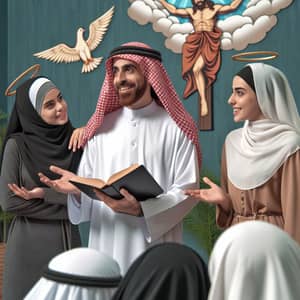 Middle-Eastern Pastor Engaging with Female Pastors | Era of Jesus Christ