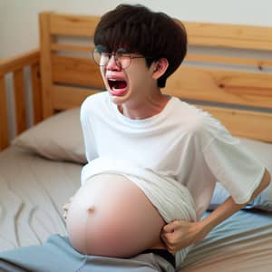 Teenage Korean Boy's Emotional Pregnancy Moment | Website Name