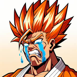 Goku Crying Art | Emotional Character Illustration