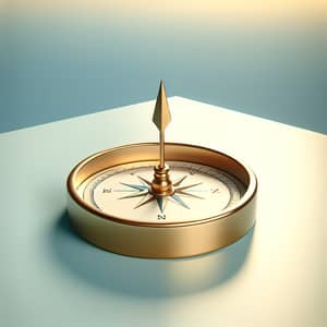 Golden Compass: Symbol of Leadership | Minimalist Style