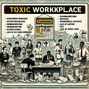 Warning Signs of a Toxic Workplace: Overcrowded, Stressful Environment