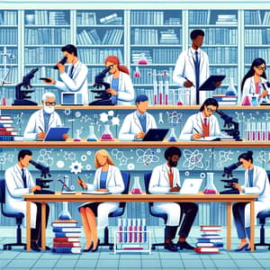 Diverse Researchers in Academic Setting | Scientific Analysis