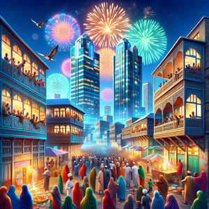Somali City 'Happy New Year' Celebrations | Fireworks & Festivities