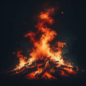 Roaring Fire Images | Bright Orange & Intense Red Flames