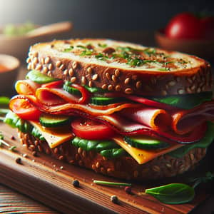 Mouthwatering Sandwich: Colors, Textures, Food Photography