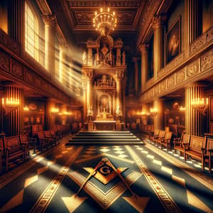 Masonic Lodge Altar: Symbolic Grandeur & Intricate Design