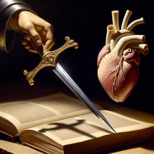Sword & Heart: Renaissance-Inspired Symbolism Art