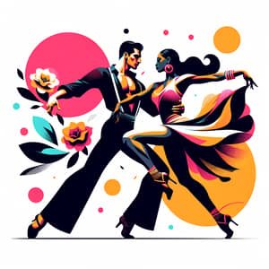 Vibrant Spring Dance Flyer: Dynamic Minimalist Design