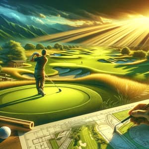 Master Mason Golf Swing on Vibrant Green Course