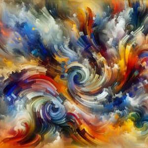 Vibrant Colors and Dynamic Movements: Abstract Expressionism Art
