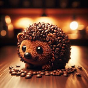 Coffee Bean Hedgehog Craft | Unique Rustic Decor