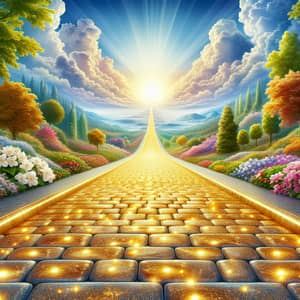 Golden Path to Paradise: Wealth and Happiness Beckon