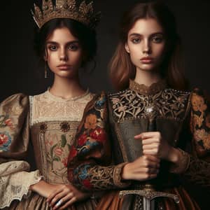 Regal & Powerful Women in Antique Era Dresses