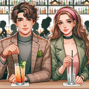 Harry Styles and Bad Gyal Enjoying Drink in a Bar