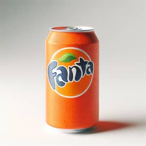Chilled Fanta Soft Drink in Vibrant Orange Can