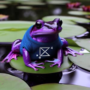 Purple Frog Wearing Monad T-Shirt: A Unique Find