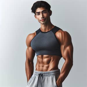 Physically Fit South Asian Individual | Vibrant Energy and Robust Well-being