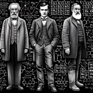 Prominent Scientists Albert Einstein, Dmitry Mendeleev, Charles Darwin