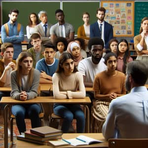 Diverse Student Discussion in Classroom Setting