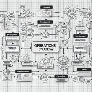 2D Operations Strategy Diagram with Analysis, Development, Implementation & Control Stages