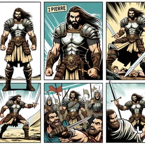 2PIERRE Comic Strip - Warrior's Tale of Determination