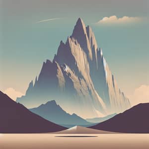 Serene Mountain Landscape | Minimalist Scene
