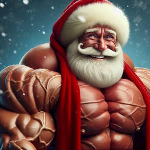 Muscular Santa Claus with Roaring Laughter | Christmas Gifts | Snow