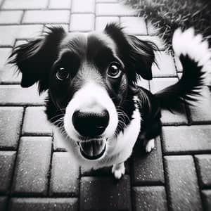 Expressive Black and White Dog Portrait | Nostalgic Pet Photography