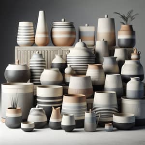 Modern Wholesale Plant Pots | Minimalistic Painted Designs