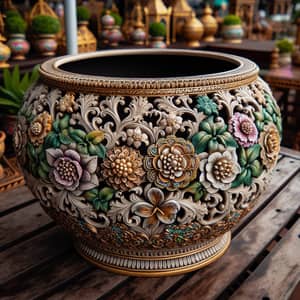 Ornate Flower Pot for Gardening Enthusiasts