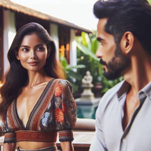 Beautiful South Asian Woman Captures Hispanic Man's Interest