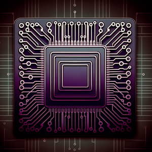 Deep Purple CPU Icon - Tech Designs | Website Name