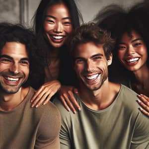 Diverse Group of Friends | Joyful & Stylish Bonding Moment
