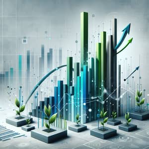 Strategic Growth with Modern Flair - Digital Bar Chart