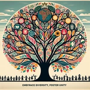 Embrace Diversity, Foster Unity - Cultural Diversity Poster