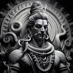 Hyperrealistic Lord Shiva Concept Art in Matte Painting Style
