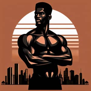 Bold African Man Vector Illustration | Confident Male Character Design