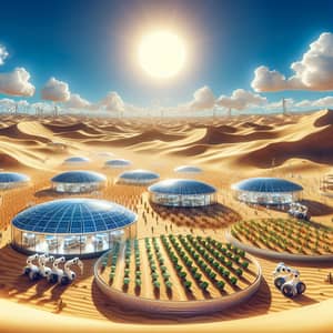 Sustainable Desert Agriculture Technology | Futuristic Farming Solutions