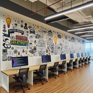 Creative Software Office Wall Design