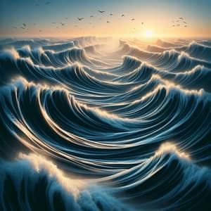 Mesmerizing Ocean Waves | Abstract Nature Scene