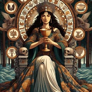 Earthly Queen: Ace of Cups Tarot Card Imagined