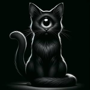 Mysterious Cyclop Black Cat: Mythical and Intriguing