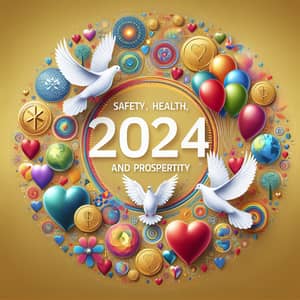Global Safety, Health & Happiness in 2024 - Symbols of Peace & Prosperity