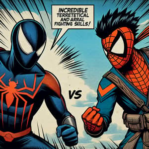Spiderman vs Goku Showdown: Comic Book Inspired Confrontation