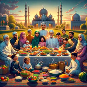 Heartwarming Muslim Family Iftar Gathering | Most Beautiful Mosques