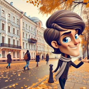Autumn Stroll in Cartoon Saint Petersburg | Leonardo Dicaprio